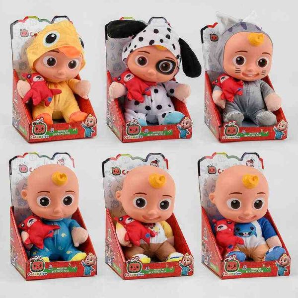 Пупс музичний - 6 видів, м'якотілий, пісня з мультфільму (3666-147/8/9/150/1)