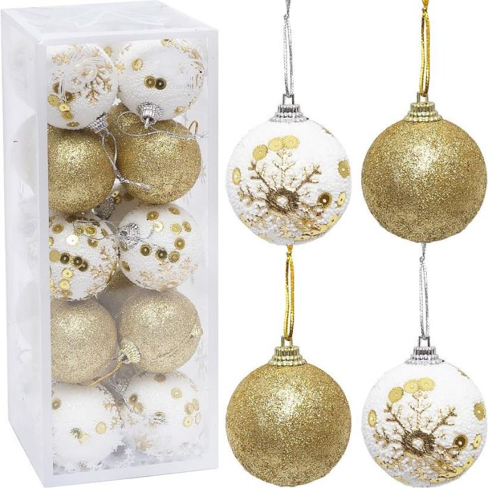 Набір ялинкових іграшок "Кулі" 2023-151 (116514) в наборі 20 шт по 5 см