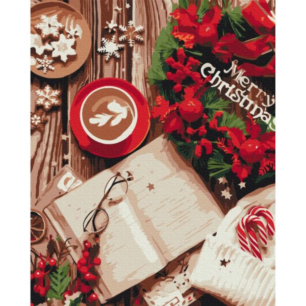 Картина за номерами "Щасливого Різдва" BS51367, 40х50 см 
