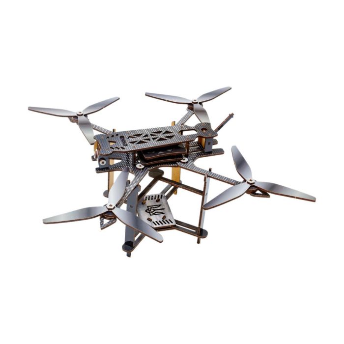 Дерев'яний 3D конструктор "FPV дрон" Puz-00923, 95 деталей                                                                