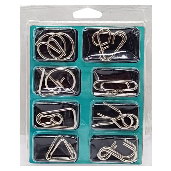 Набір металевих головоломок "Metal Puzzle" 808A-C-B(Turquoise) 8 штук в наборі