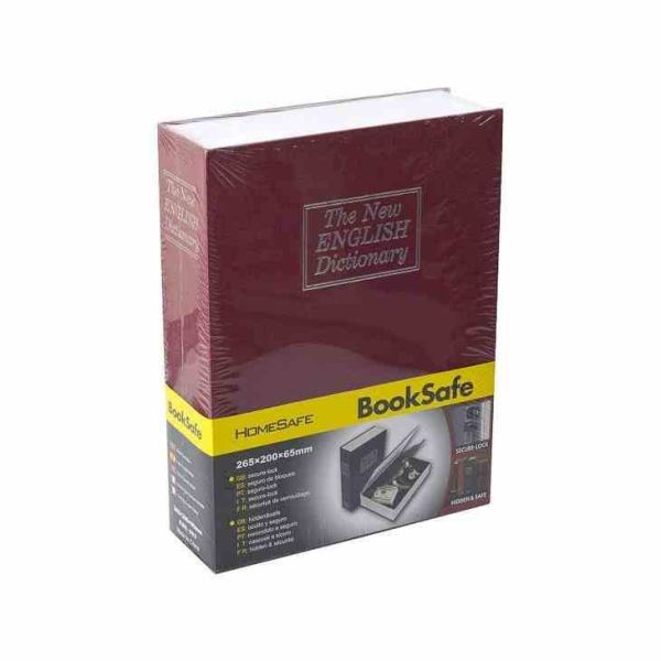 Сейф-книга для зберігання цінних речей XY-802(Red) червоний 15,5х5,5х24 см