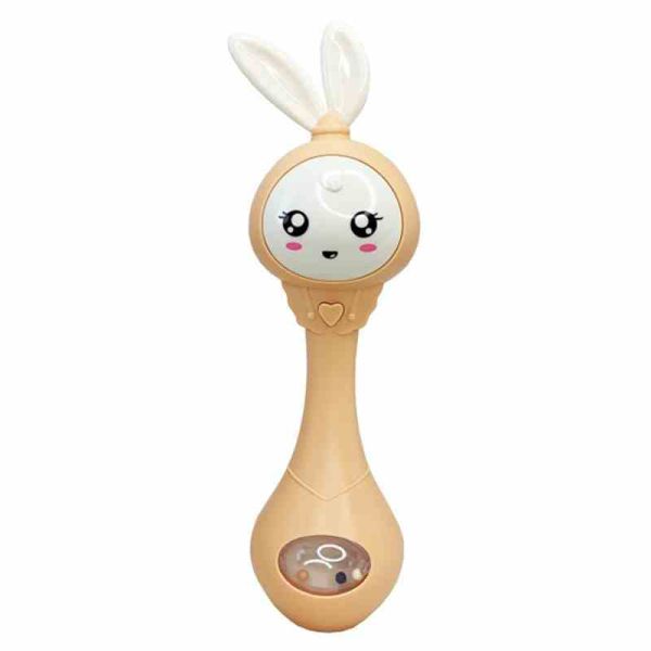 Інтерактивна іграшка-брязкальце "Зайчик" MGZ-1210(Peach)