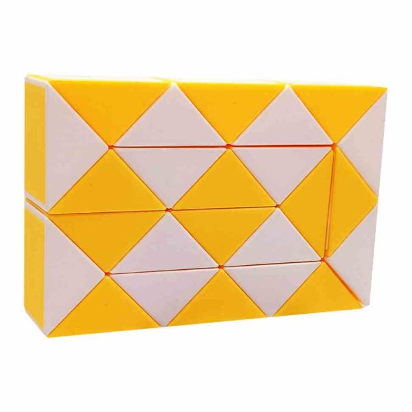 Головоломка Змійка Рубіка 750-287, 24 елементи Жовтий