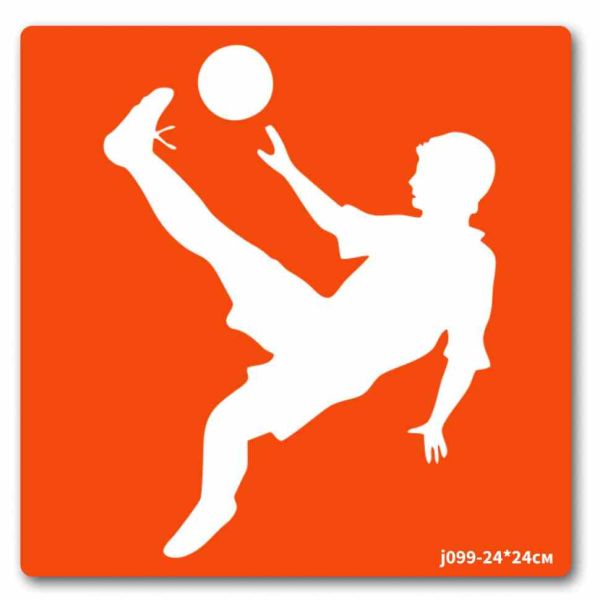 Трафарет для біо-тату Футбол-3 j099-24*24см, розмір 24 х 24см                                                                        