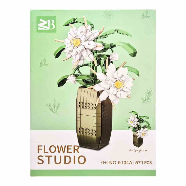 Дитячий конструктор "Квіти Epiphyllum" Flower Studio 9104A 571 деталь