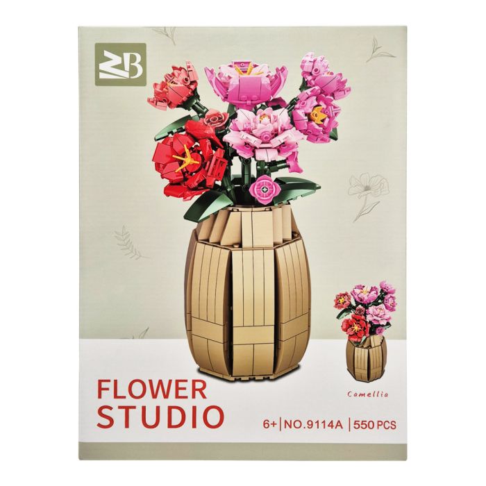 Дитячий конструктор "Квіти Камелія" Flower Studio 9114A 550 деталей