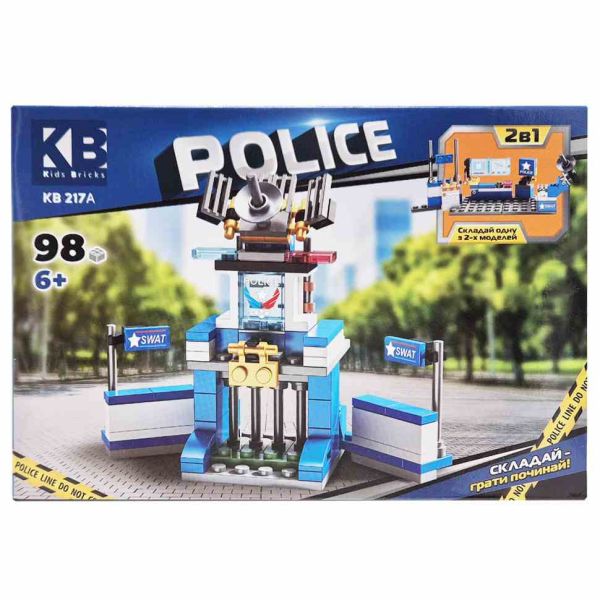 Дитячий конструктор Поліцейська серія Police KB 217A 2 в 1, 98 деталей