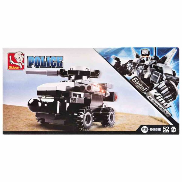 Дитячий конструктор Поліцейська серія Police SLUBAN M38-B0635-5, 52 деталі
