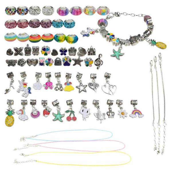 Набір для створення шарм-браслетів "Пандора" B4350(Multicolor) з підвісками