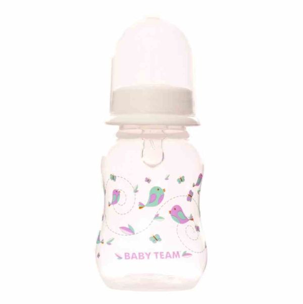 Пляшечка для годування з силіконовою соскою 1111_білий 125 мл