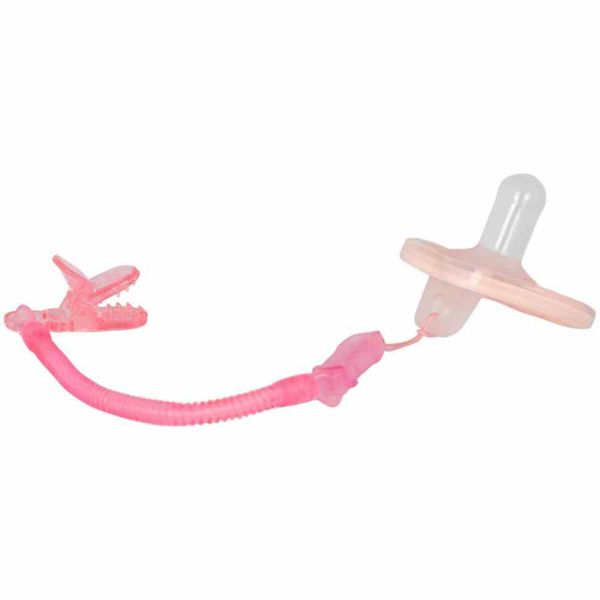 Ланцюжок для пустушки "Спіраль" 3335_рожевий