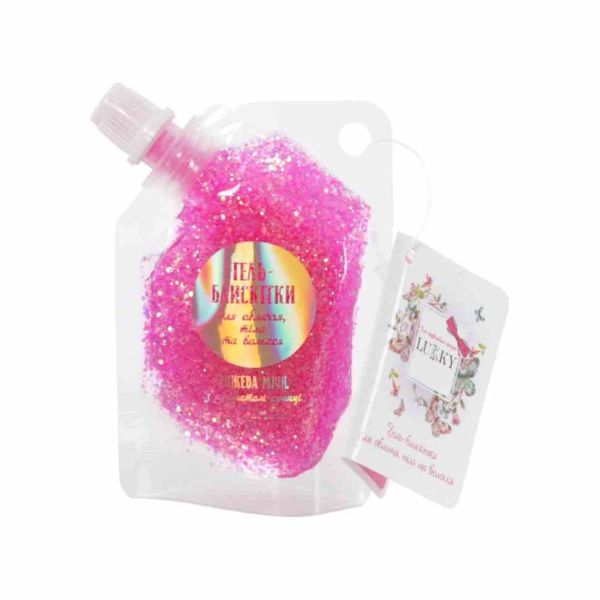 Дитячий гель-блискітки для тіла та волосся T18945 рожевий