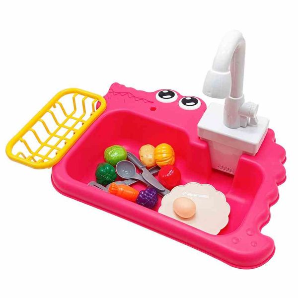 Дитячий ігровий набір "Маленька господиня" PL-524-301 мийка кухонна, продукти Рожевий