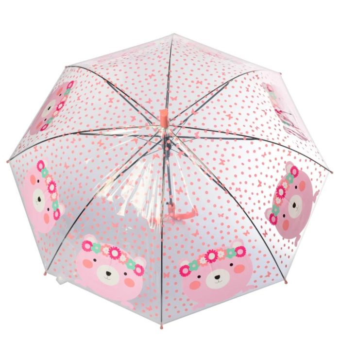 УЦІНКА! Парасолька дитяча в горошок Bambi MK 4145(Pink)-UC зі свистком