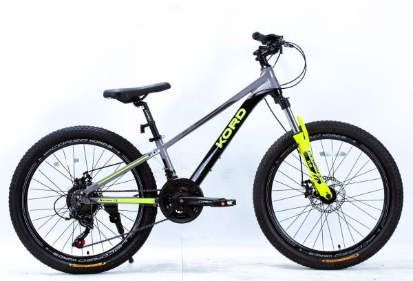 Велоcипед Спортивний Corso «Kord» 24 дюймів (KD-24822) рама алюмінієва 11’’, обладнання Shimano 21 швидкість