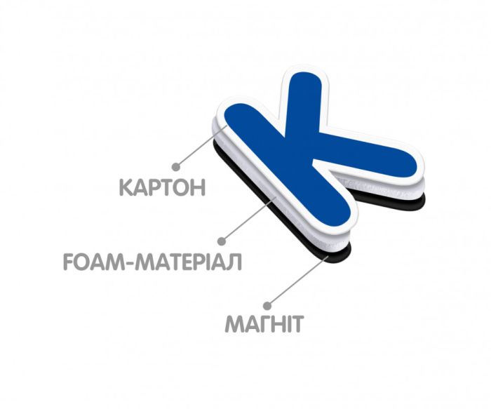 Абетка на магнітах VT5411-03 укр. мовою