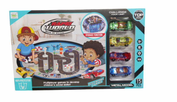 Іграшковий набір "Rapid World" 6688-153A, машинки, збирається в мішок