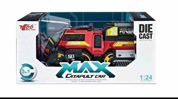 Дитяча машинка "Max catapilt car 3 в 1" MY66-M1223(Red) стріляє патронами на присосках