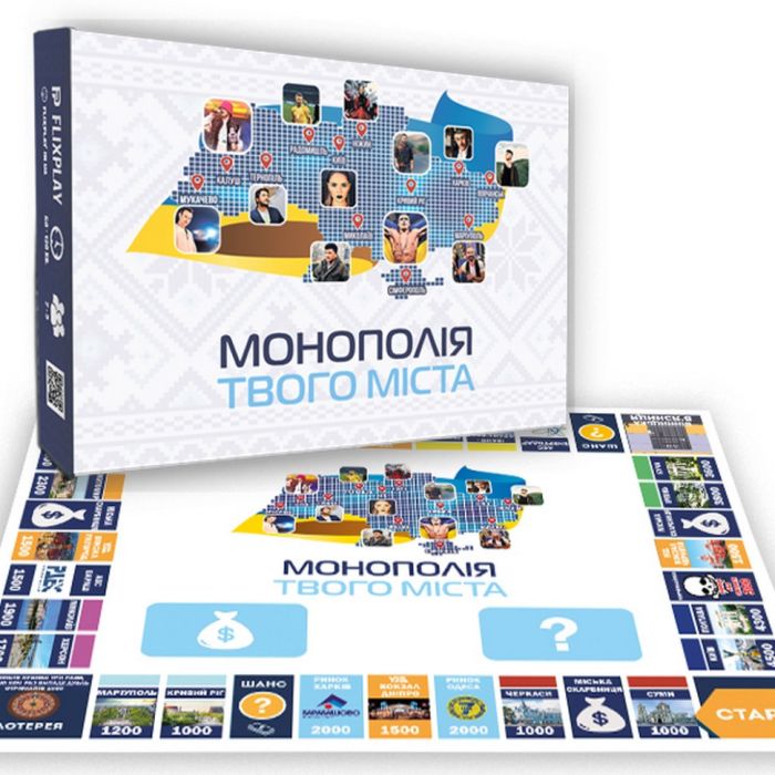 УЦІНКА! Настільна гра "Монополія твого міста" FlixPlay PLR-0031-UC стікери філій