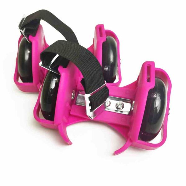 УЦІНКА! Ролики на п'яту RS-0029(Pink)-UC світло PU колеса 76 мм