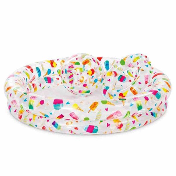 Дитячий надувний басейн Солодощі 59460-2 коло, м'ячик