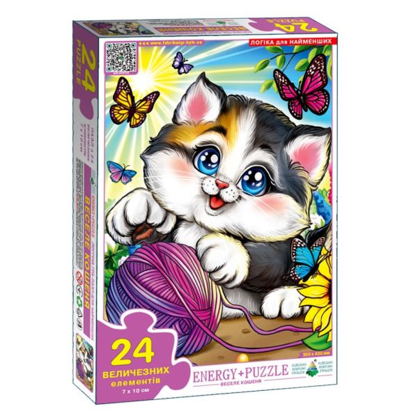 Пазл дитячий Веселе кошеня 88281, 24 великих елементи