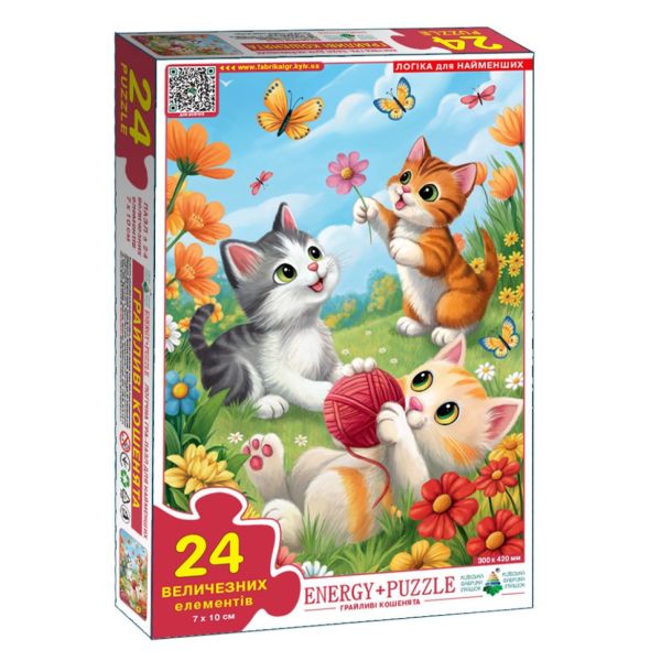 Пазл дитячий Грайливі кошенята 88243, 24 великих елементи