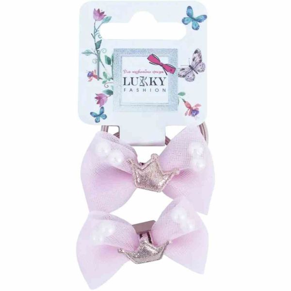 Дитяча резинка для волосся «Корона» T18533(фіолетовий)