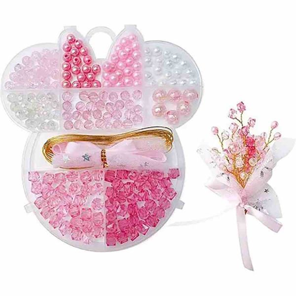 Набір бісеру для виготовлення креативних аксесуарів Bambi N098-3/4/5 Рожевий