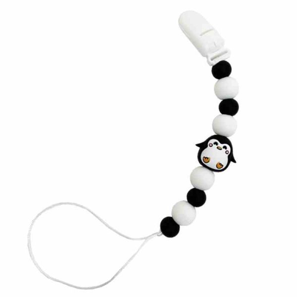 Силіконовий ланцюжок для пустушки "Пінгвін" MGZ-0528-2