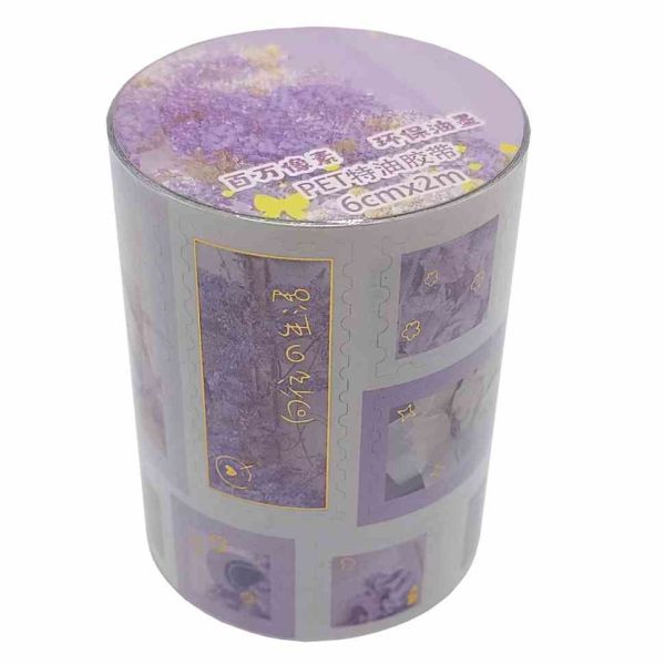 Декоративна стрічка з наліпками "Стиль Романтик" XM-JD2858-1, 6 см 2 м 