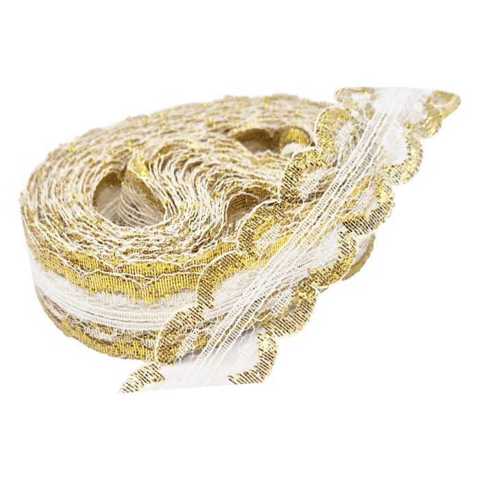 Декоративне Мереживо сітка Bambi Lace-12 ширина 2,5 см, довжин10 метрів