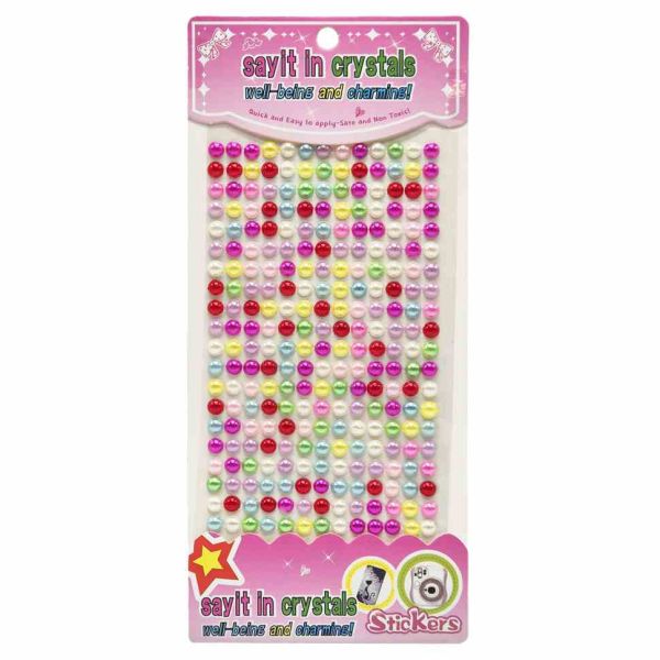 Напівбусини наклейки Bambi Планшетка №28, 6 мм, на планшетці 260 шт