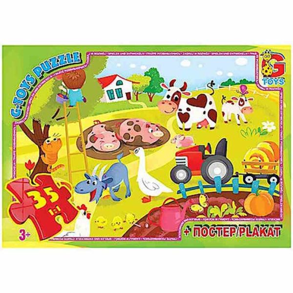 Дитячий пазл "Життя на фермі" GF05 постер 35 елементів