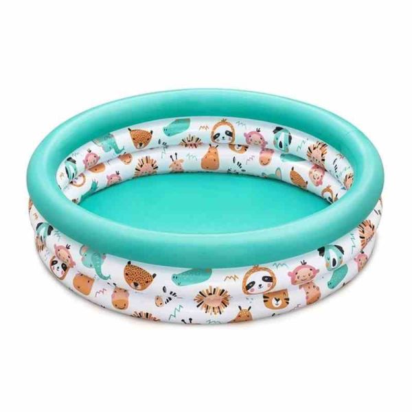 Дитячий круглий басейн "Звірята" 51008-2 розмір 102х25 см