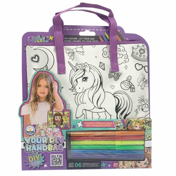 Дитячий набір для творчості "Сумка-розмальовка" Z186-4C 1 відділення
