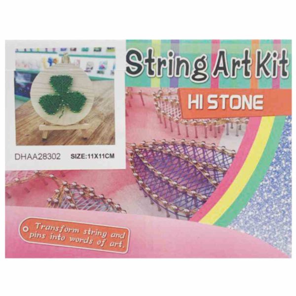 Дитячий набір для творчості стрінг-арт "Конюшина" YG0115(28302) дерев'яна основа