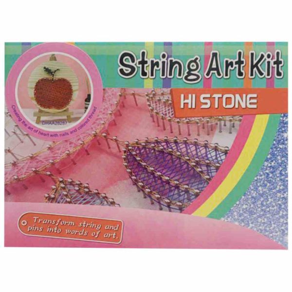 Дитячий набір для творчості стрінг-арт "Яблуко" YG0115(28287) дерев'яна основа