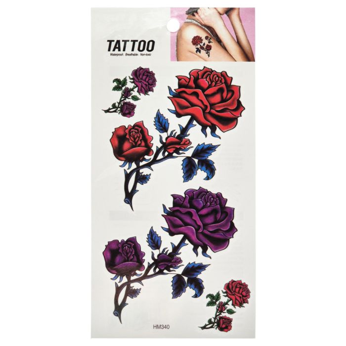Тимчасове татуювання "Троянди Tattoo" 1020-HM340