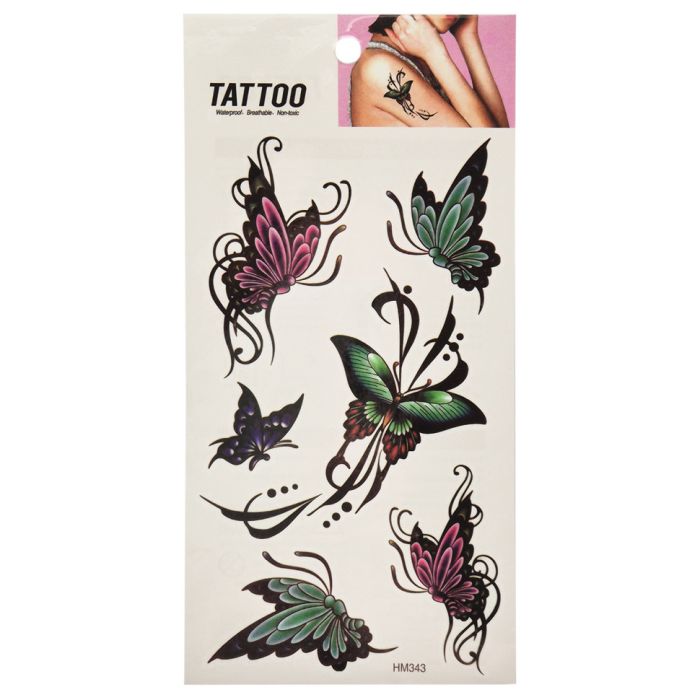 Тимчасове татуювання "Метелики Tattoo" 1020-HM343