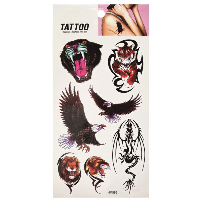 Тимчасове татуювання "Тварини та птахи Tattoo" 1020-HM595