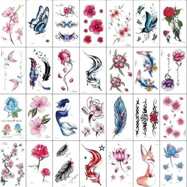 Набір дитячих тимчасових татуювань "Кольорові міні №1" color-tattoo-mini-set-30