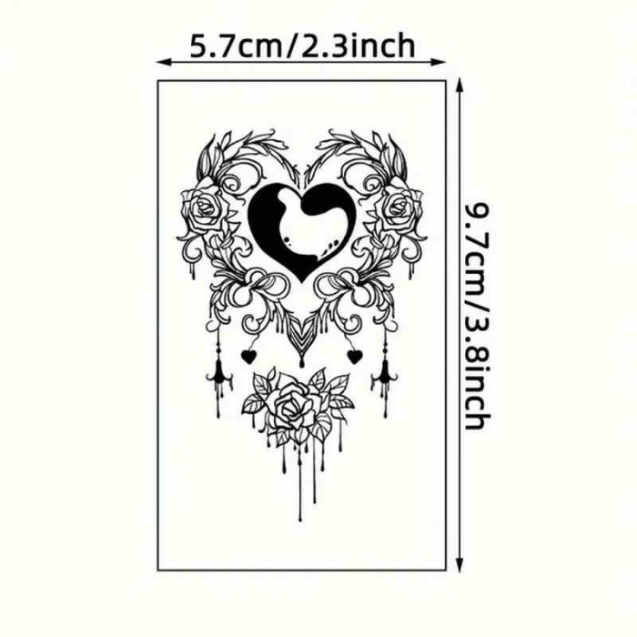 Набір дитячих тимчасових татуювань "Чорні міні №4" black-tattoo-mini-set-4-H