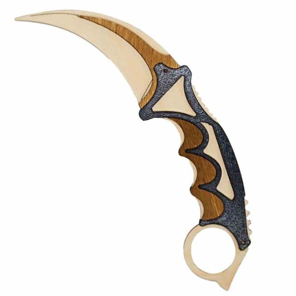 Сувенірний дерев'яний ніж "Керамбіт" KAR-W