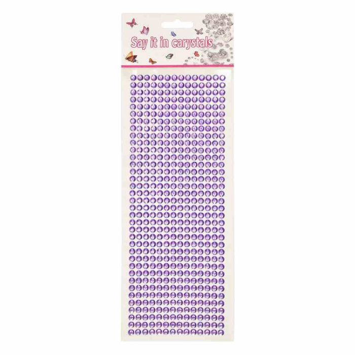 Наклейки декоративні XY-004(Violet) на планшеті 504 шт