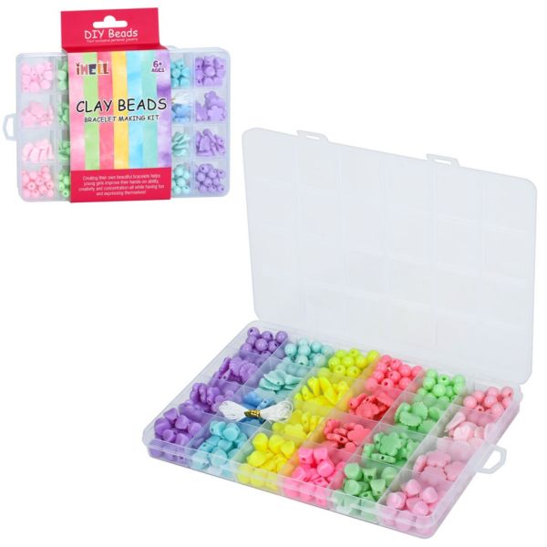 Набір бісеру для виготовлення креативних аксесуарів AWE-C1A, нитки, намистини