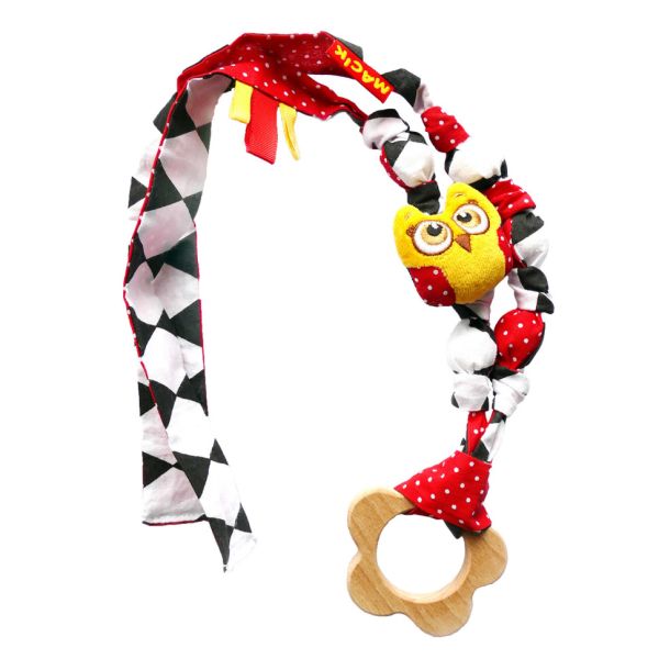 Підвіска Слінгобуси Совушка МС 110504-01 з дерев'яним гризунком