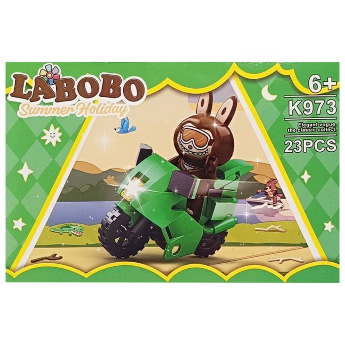 Дитячий конструктор Summer holiday LABUBU K973A-1, 23 деталі