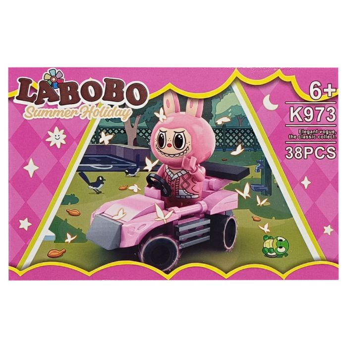 Дитячий конструктор Summer holiday LABUBU K973A-7, 38 деталей